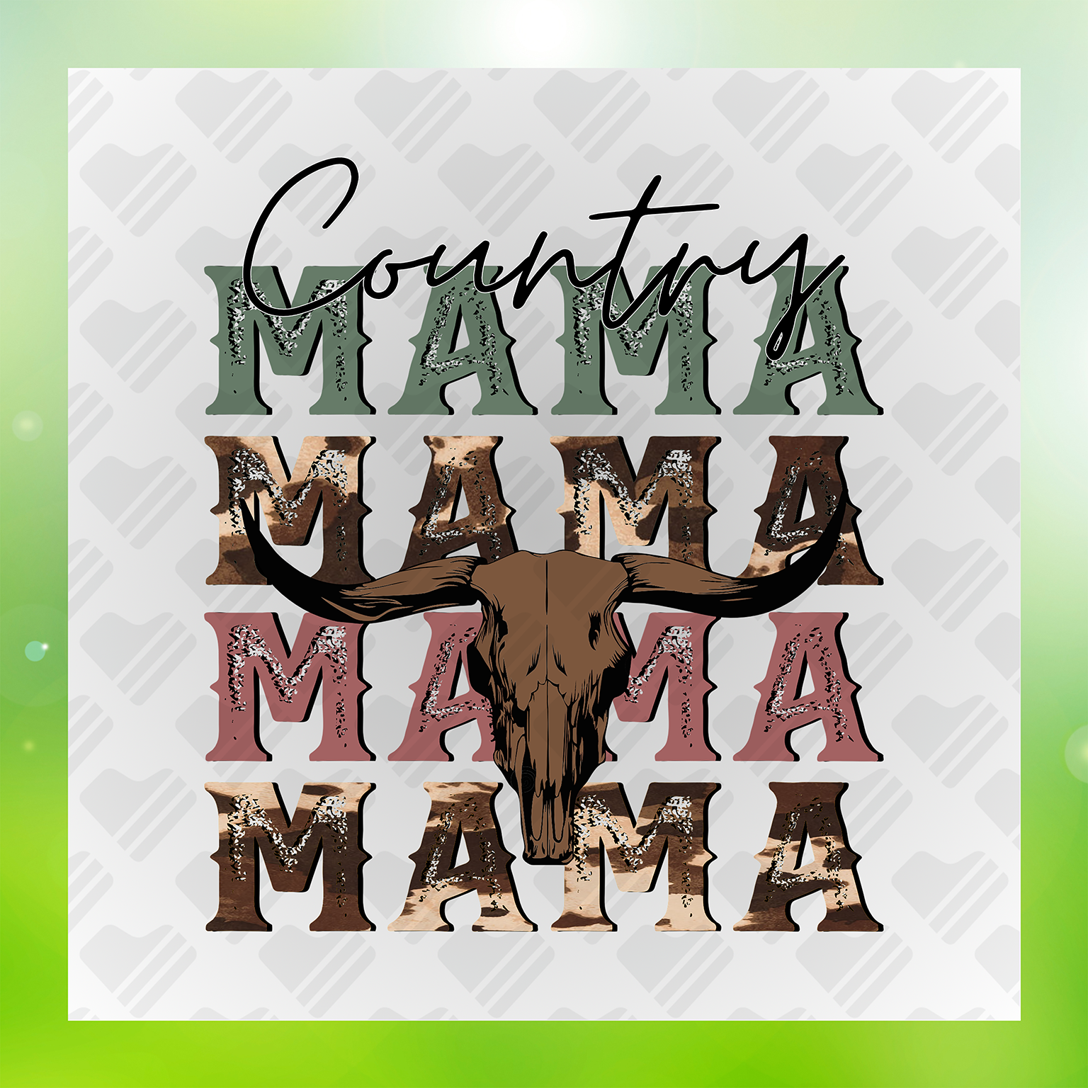 The Country Mama Emblem Transfer