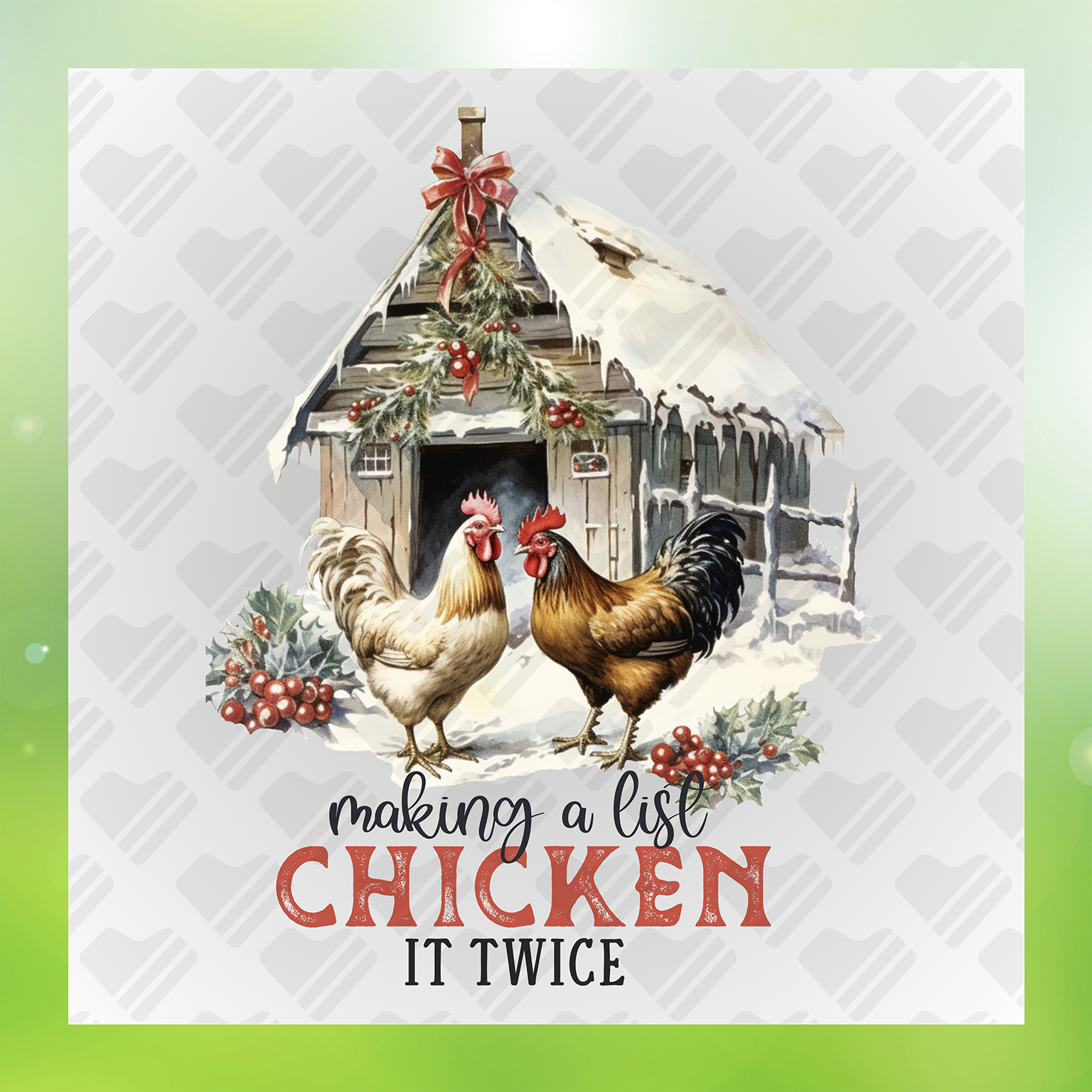 Chicken it Twice Transfer