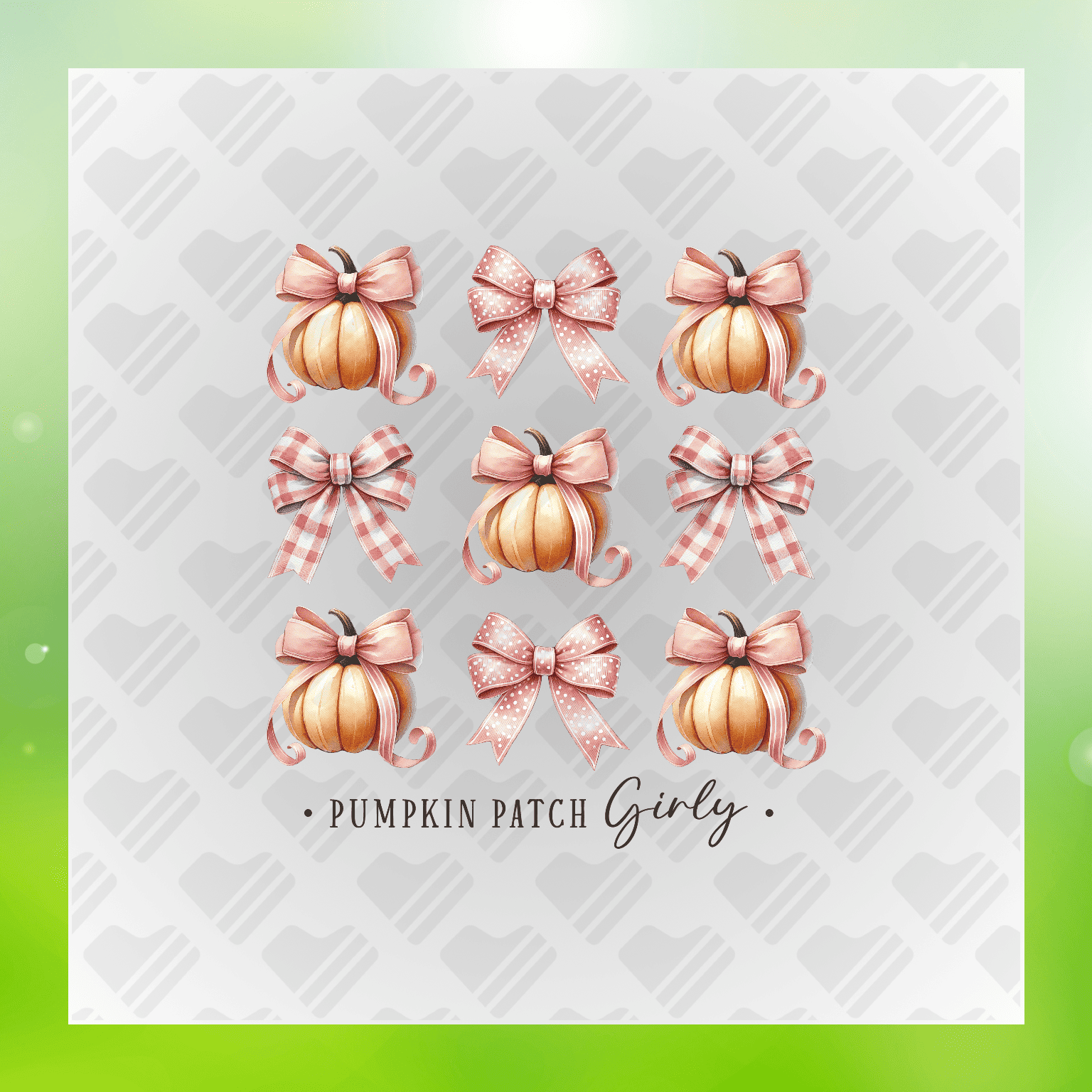 Pumpkin Patch Girly Transfer