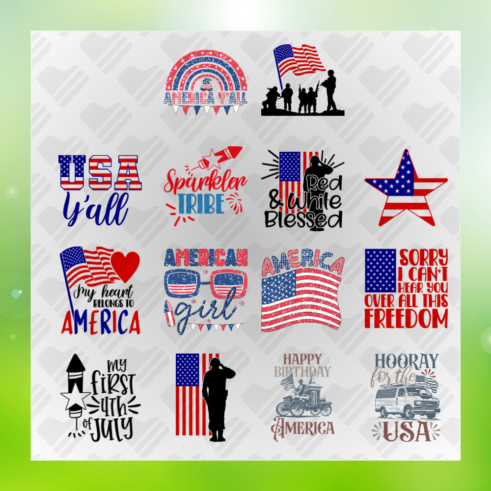 4th Of July Bundle I'm American Made Transfer