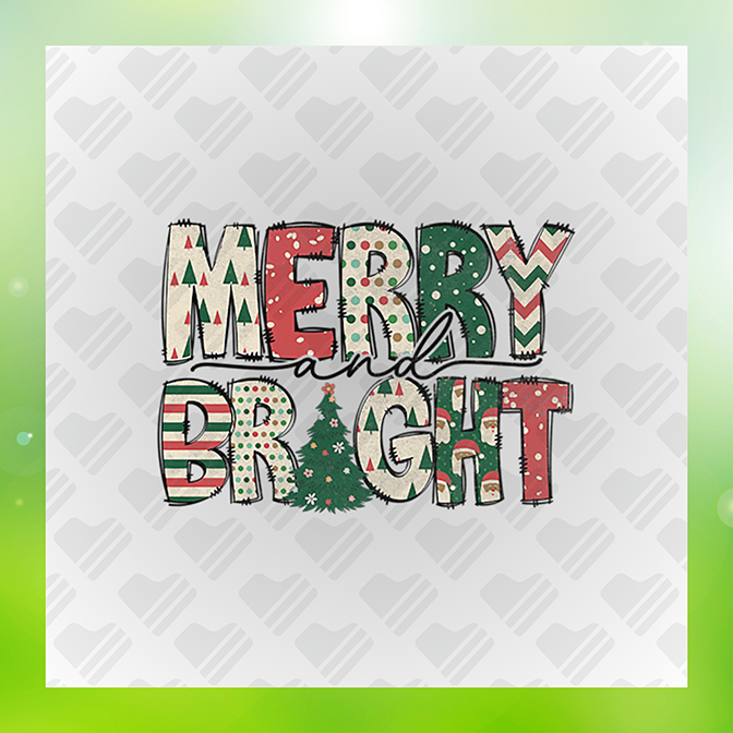 Merry & Bright Sticker