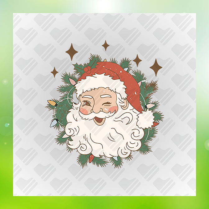 Happy Santa Sticker