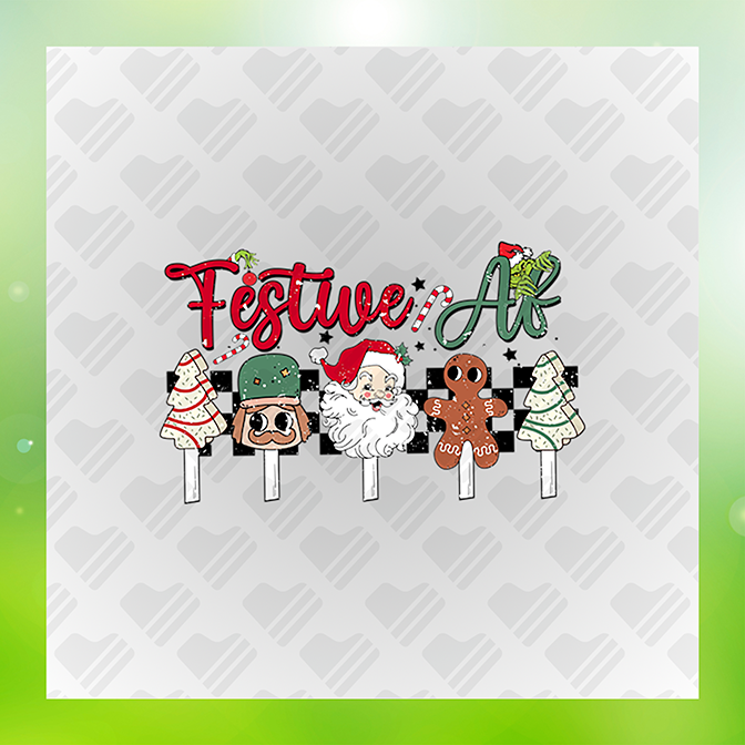 Festive AF v2 Sticker