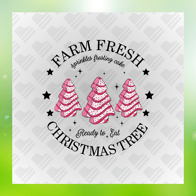 Farm Fresh X-mas Tree Sticker