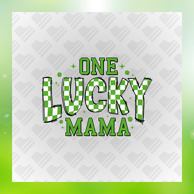 One Lucky Mama Sticker