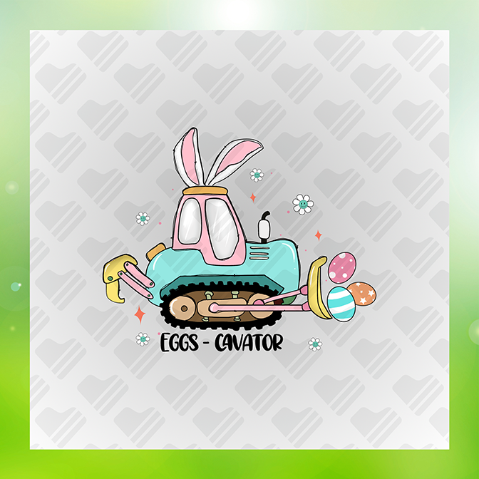 Eggs Cavator Sticker