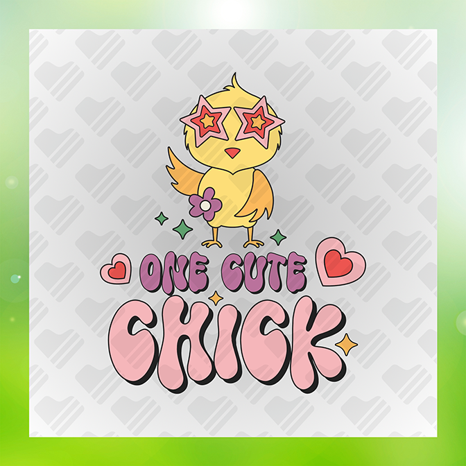 On Cute Chick Sticker