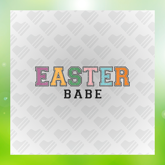 Easter Babe Sticker