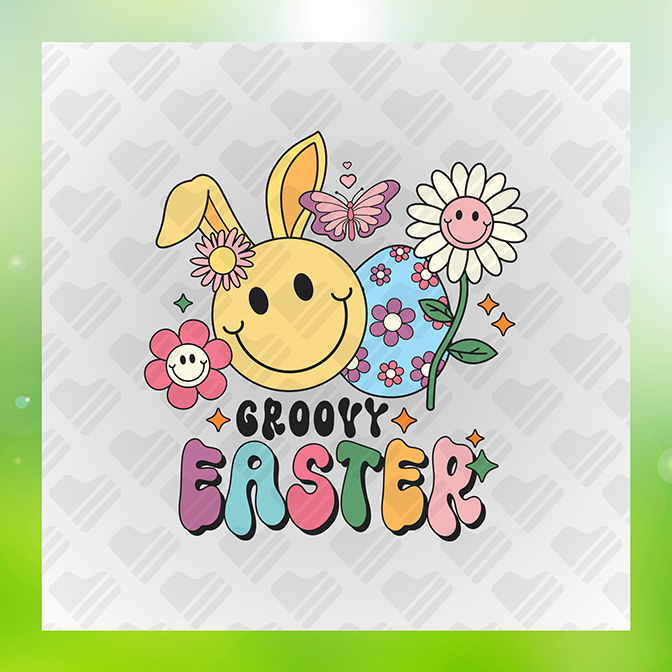 Groovy Easter Sticker