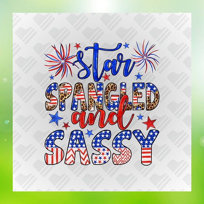 Glitter Look No Mess Star Spangled & Sassy Sticker