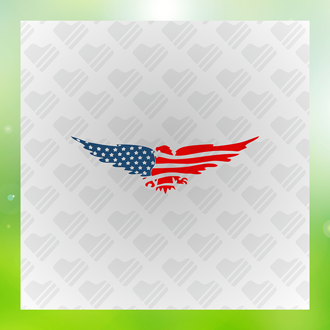 America Eagle Sticker