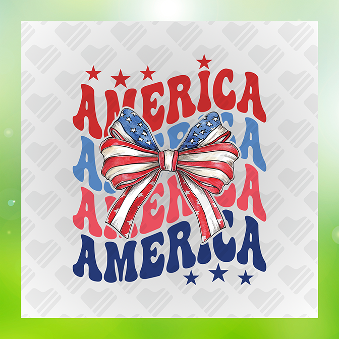 America America America July 4th Sticker