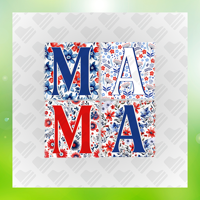 Mama July 4th Sticker