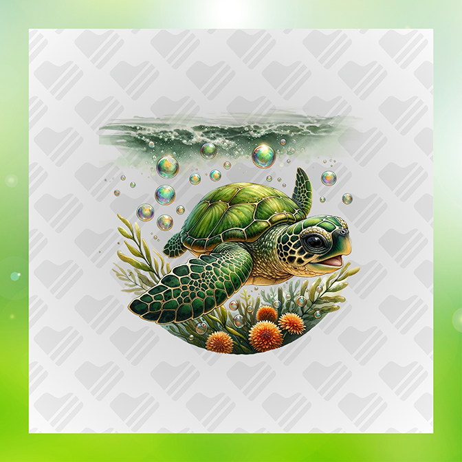 Turtle Under The Sea Ver.4 s Turtle Sticker