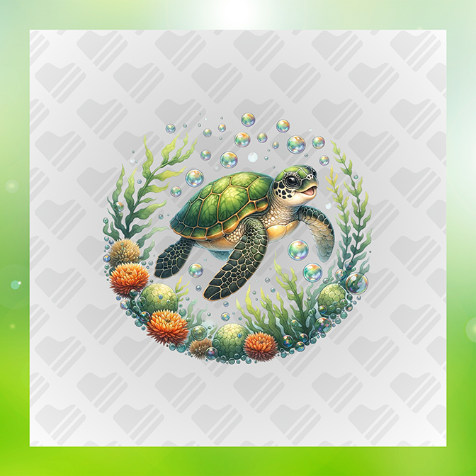 Turtle Under The Sea Ver.5 s Turtle Sticker