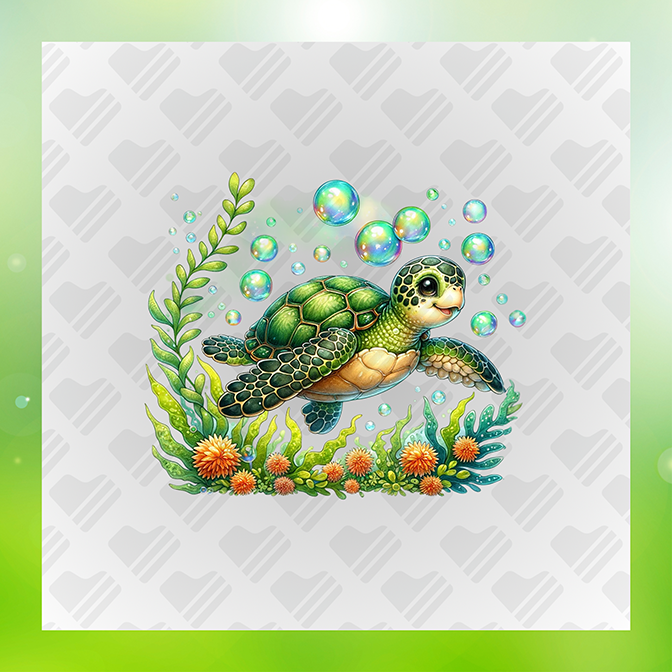 Turtle Under The Sea Ver.8 s Turtle Sticker