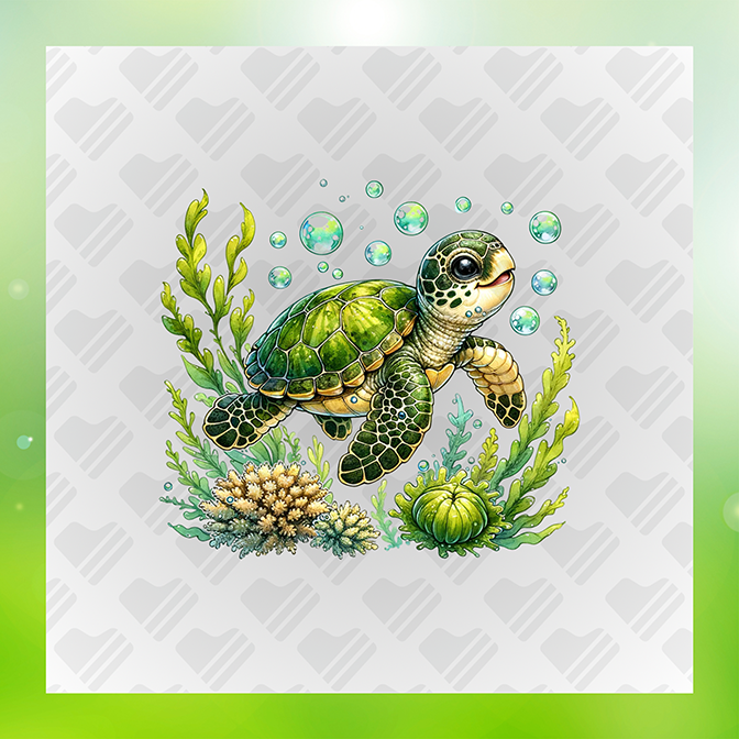 Turtle Under The Sea Ver.9 s Turtle Sticker