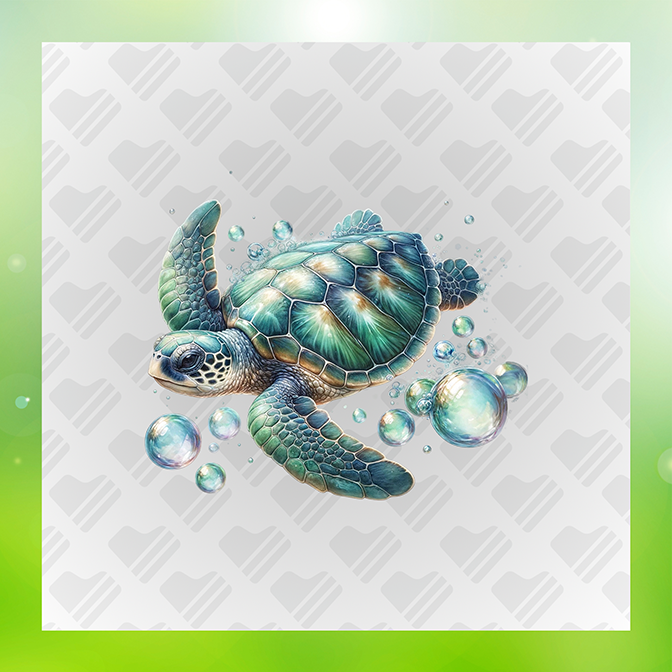 Turtle Bubble s Turtle Sticker