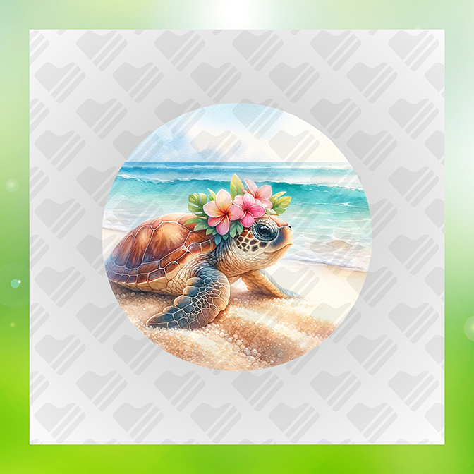 Turtle On The Seashore s Turtle Sticker