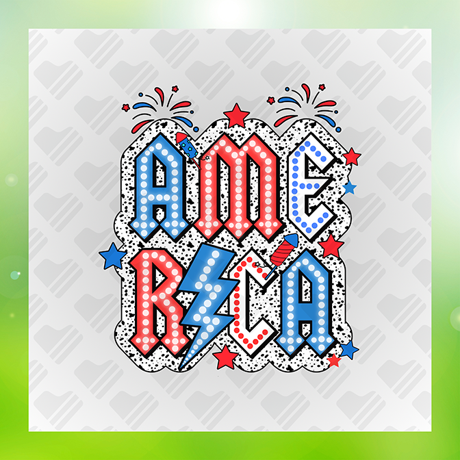 4th Of July America  Sticker