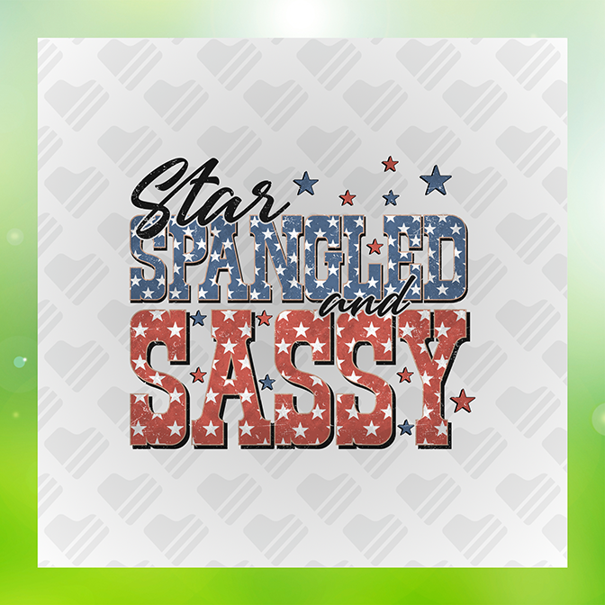 Star Spangled & Sassy Ver.2 July 4th Sticker