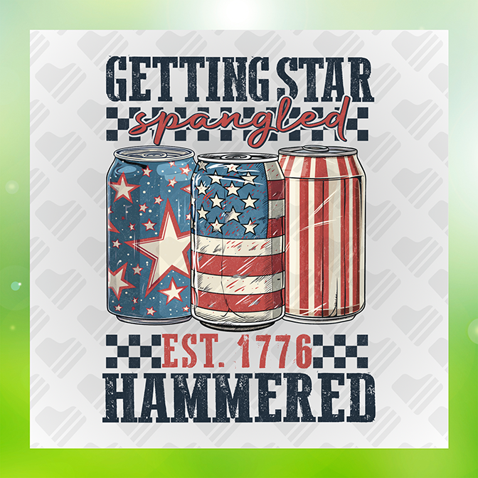 Getting Star Hammered July 4th Sticker