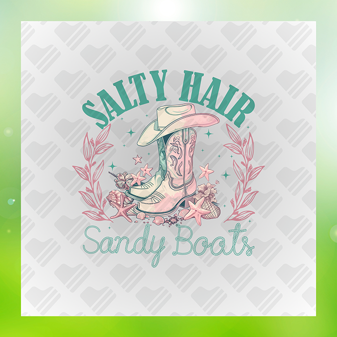 Salty Hair Sandy Boots Sticker