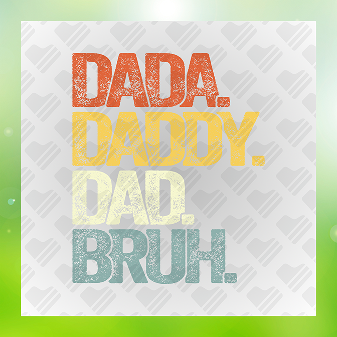 Dada Daddy Dad Sticker