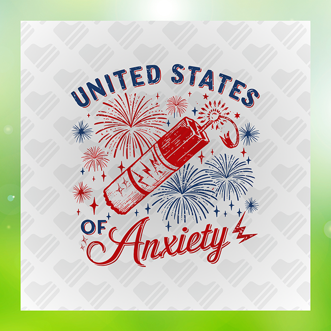 United States of Anxiety Sticker