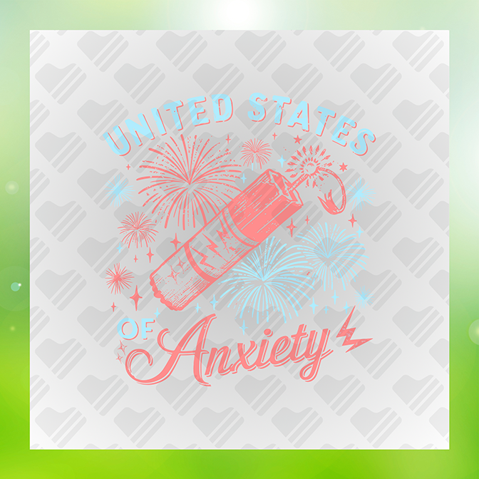 United States of Anxiety Sticker