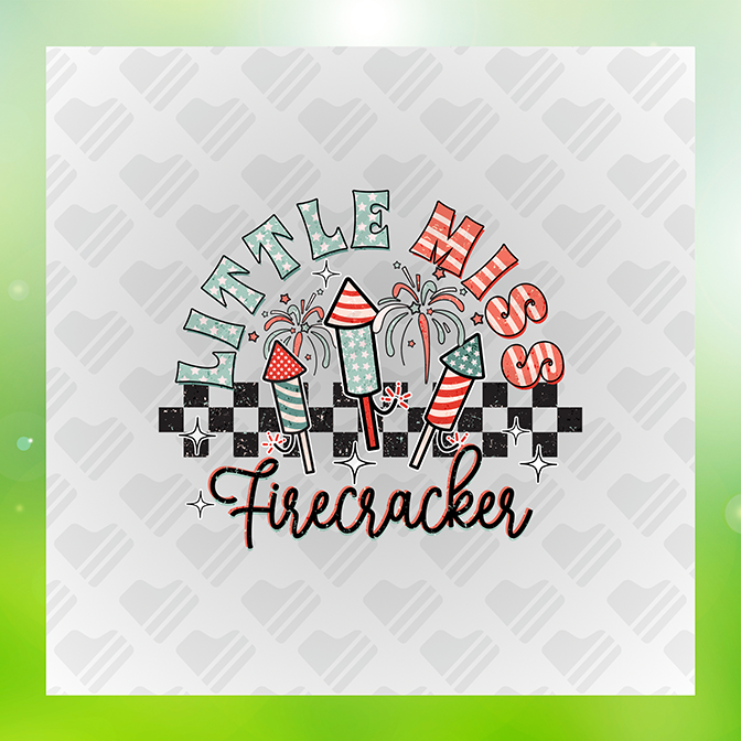 Little Miss Firecracker V3 Sticker