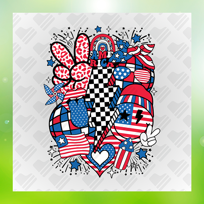 4th of July America Party Sticker